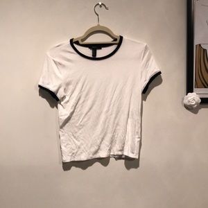 WHITE FOREVER 21 TOP